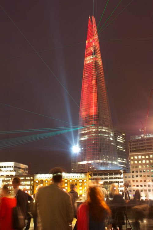 Free The Shard on external inauguration day Stock Photo