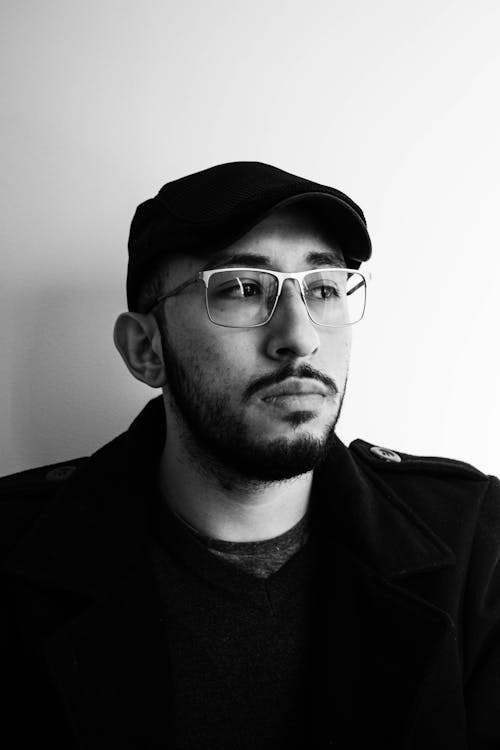 Man in Eyeglasses and Ivy Cap