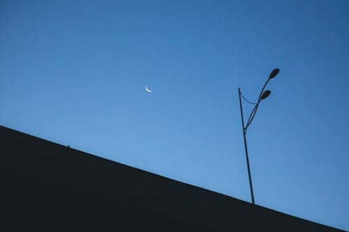 Lamp Post under Evening Sky