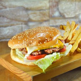 Double smash burger — photo by Marstudio Media on Pexels