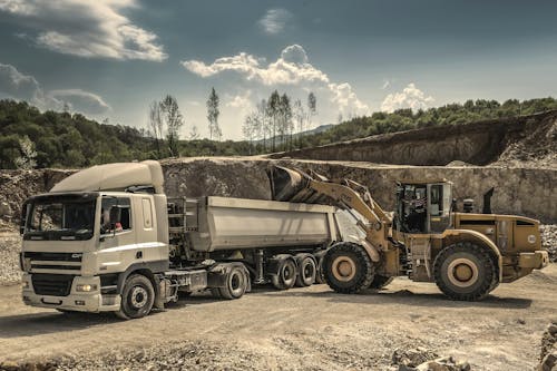 Imagine de stoc gratuită din camion, carieră, excavator