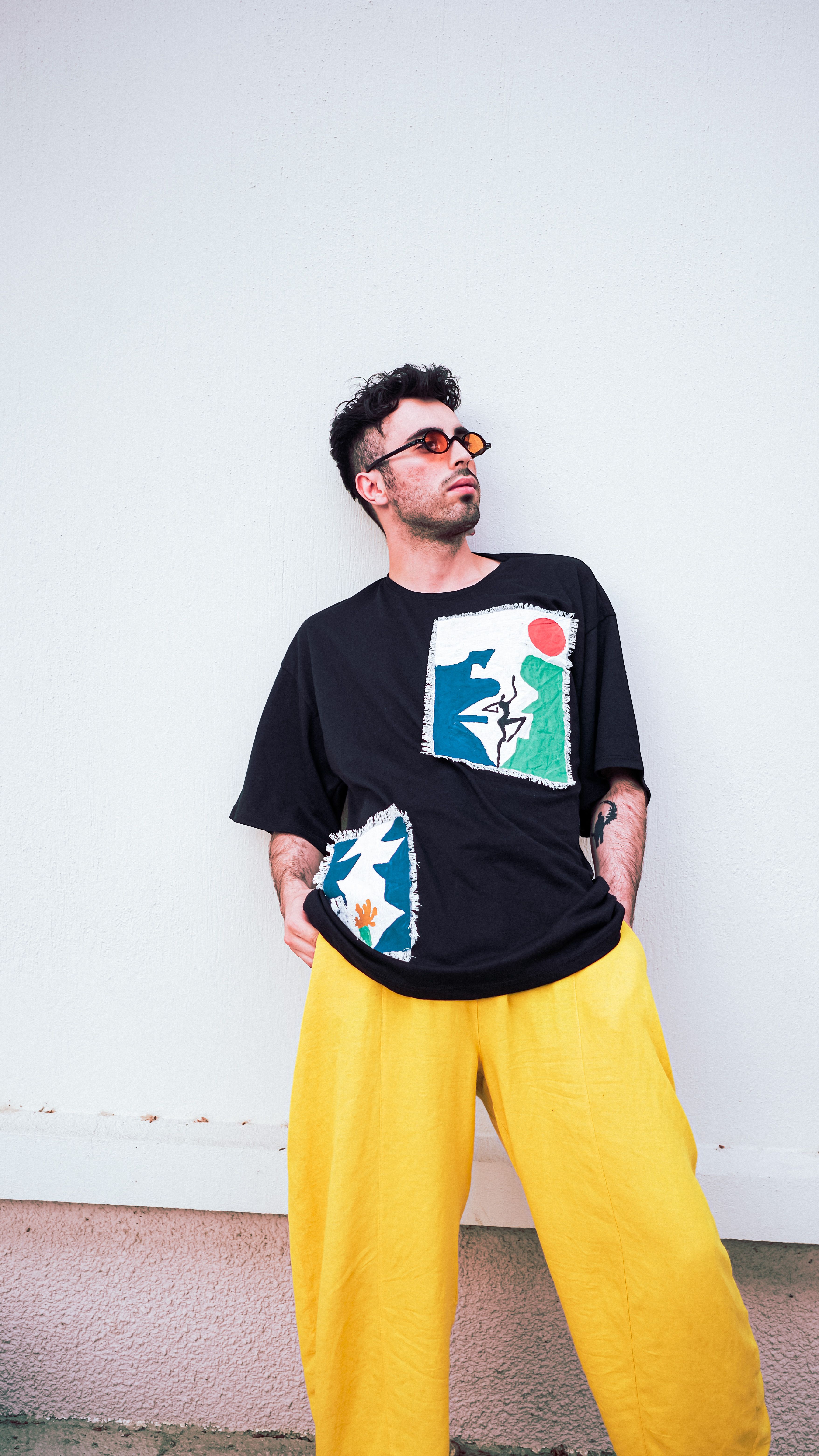 Camiseta Preta Estampada