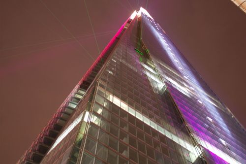 Free The Shard on inauguration day. Stock Photo
