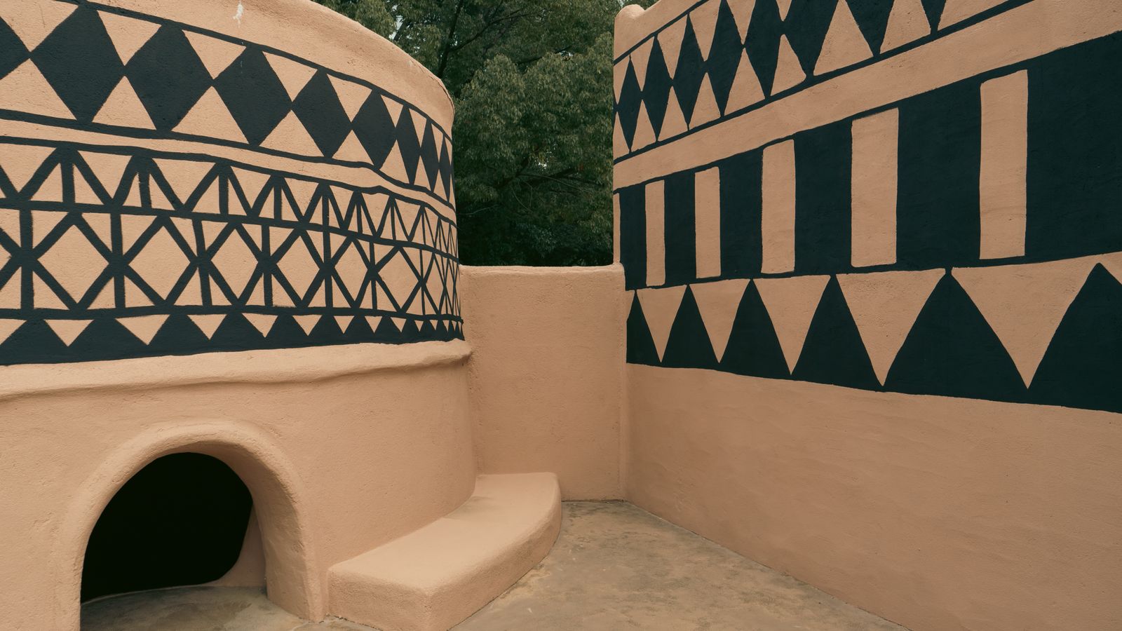 A pattern on a building, Burkina Faso