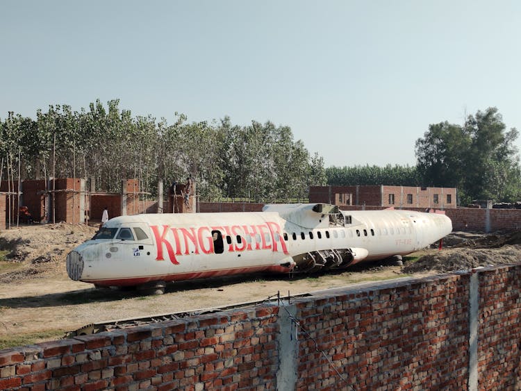 View Of An Airplane Wreck 