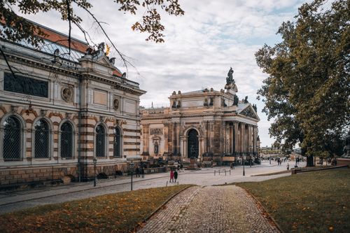 Free Capture of historic architectural landmarks in Dresden with classical and traditional design elements. Stock Photo