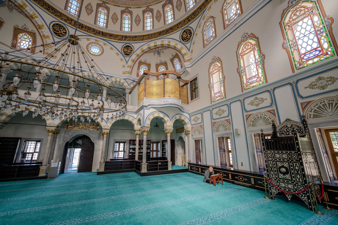 Ornate Interior of the Hamid I-Evvel Mosque