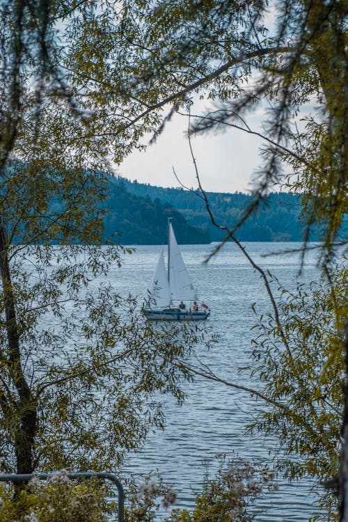 Sailboat Sailing near to Shore