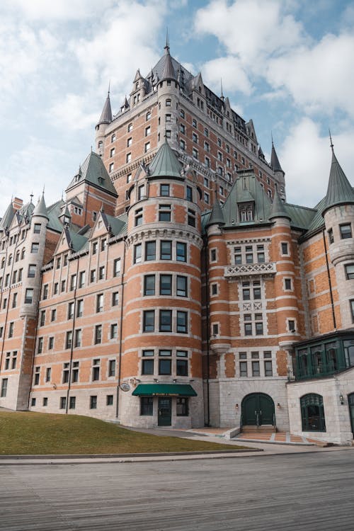 Free Fairmont le château Frontenac à Québec - depuis la terrasse duffrin Stock Photo