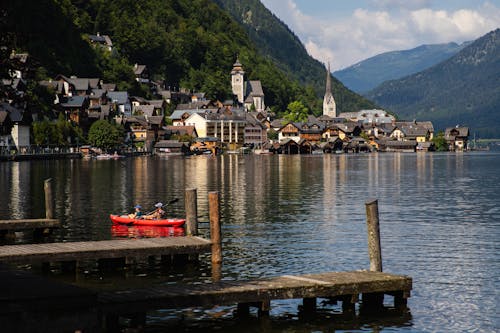 Foto stok gratis Austria, bangunan, danau