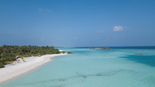 Turquoise Sea and a Tropical Island