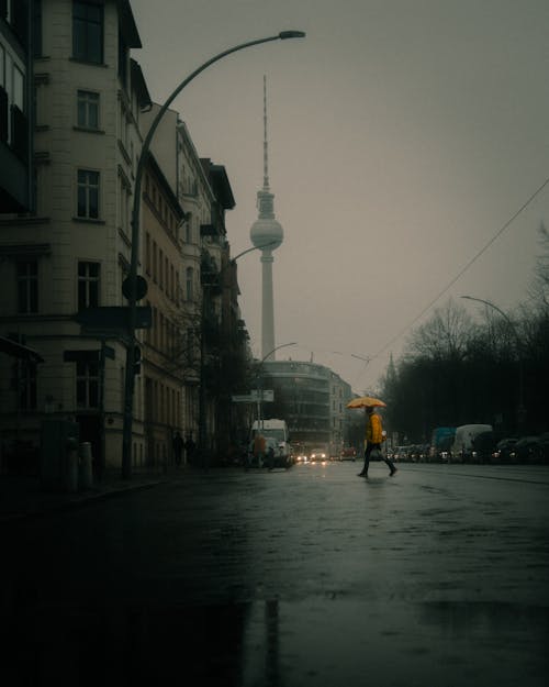 คลังภาพถ่ายฟรี ของ berliner fernsehturm, กรุงเบอร์ลิน, จุดสังเกต