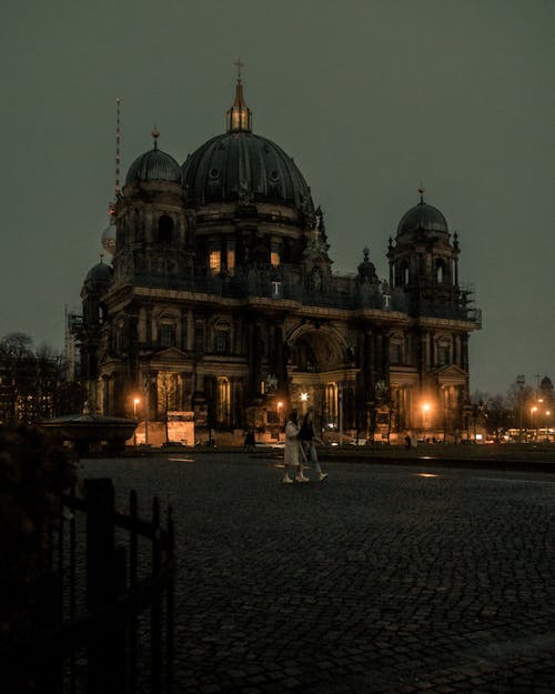 View of the Berlin Cathedral in the Evening, Berlin, Germany 