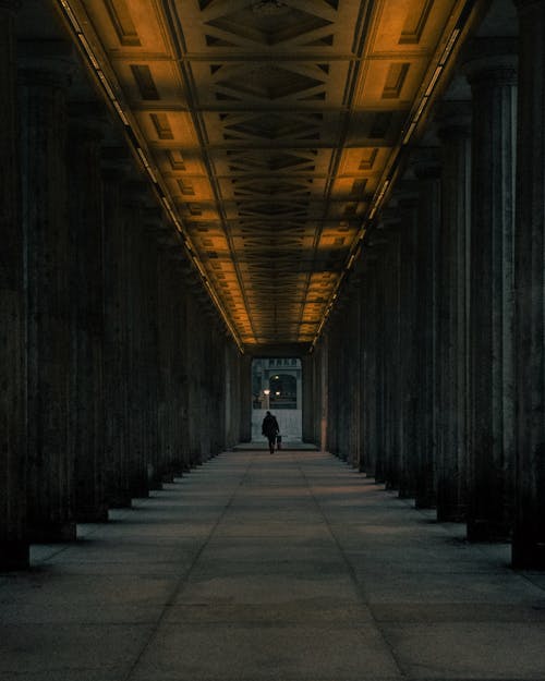 Colonnade Courtyard Outside the Alte Nationalgalerie in Berlin, Germany 