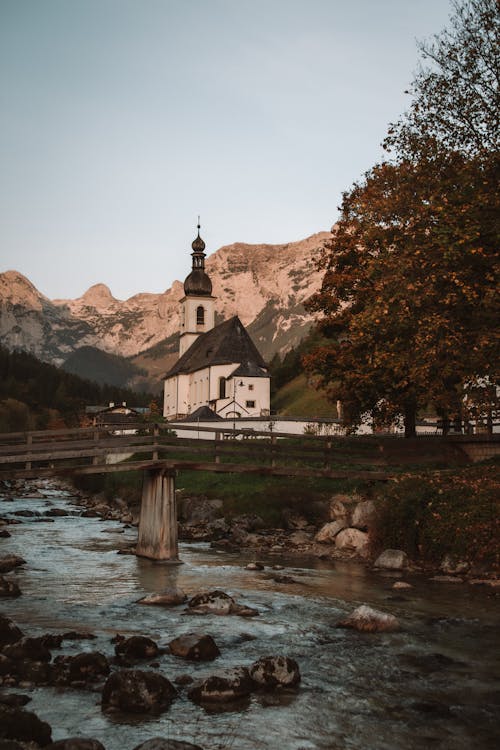 Základová fotografie zdarma na téma Bavorsko, církev, hory