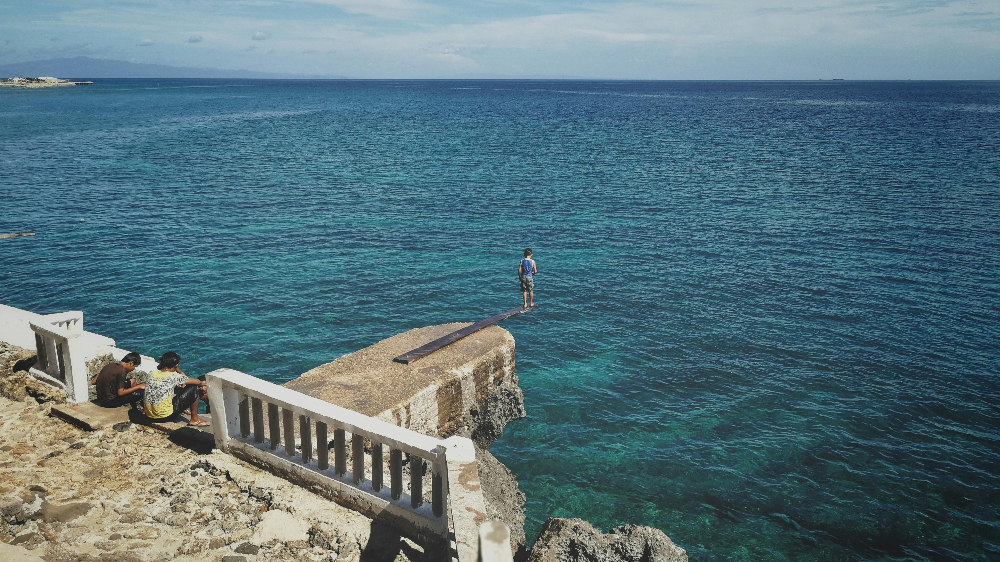 Free stock photo of Blue ocean, cliff, Cliff dive