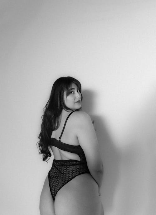 A Woman Posing in Underwear · Free Stock Photo
