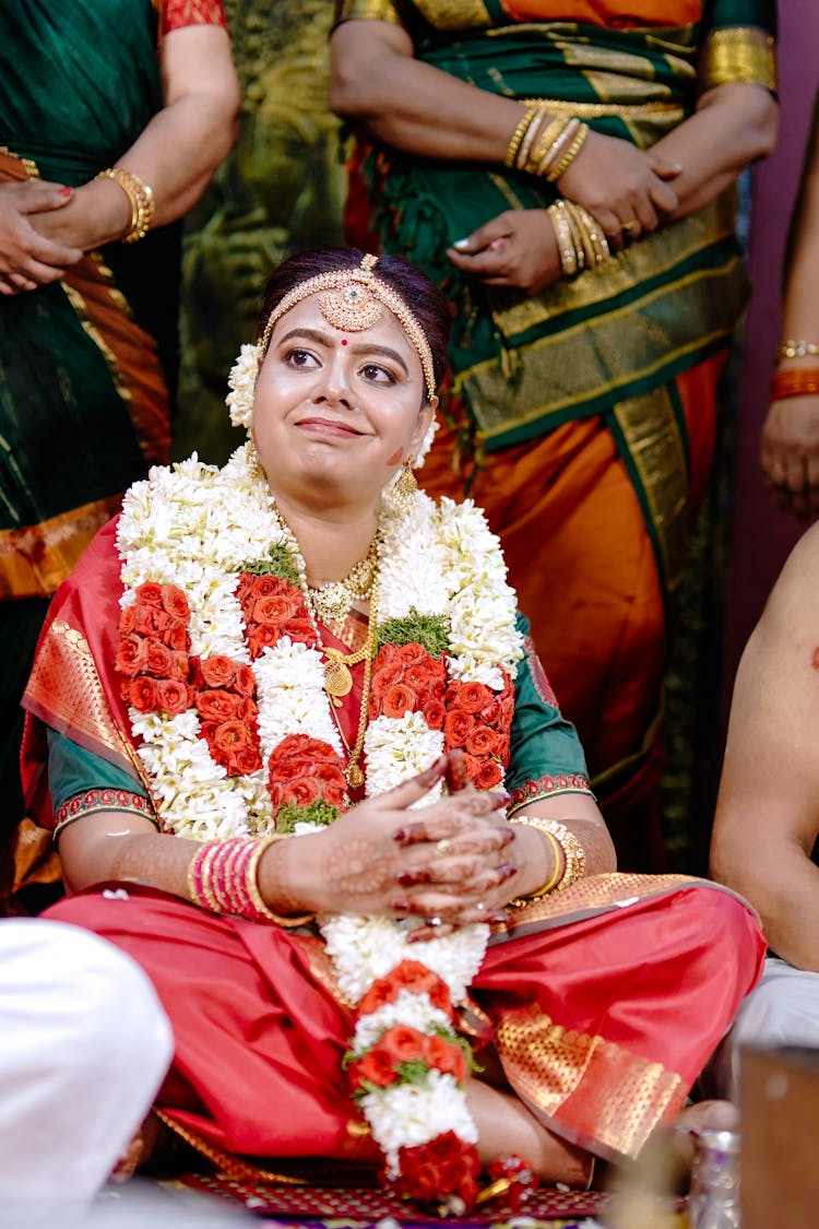 Traditional Bride On A Ceremony In India 