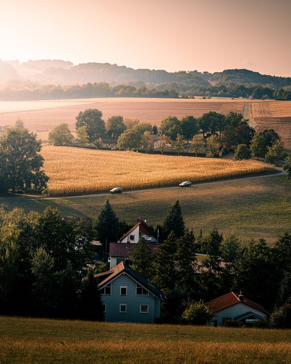 Examples Of Rural Rural Landscape with Fields · Free Stock Photo
