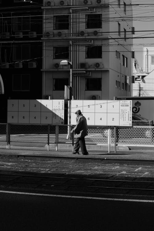 Pedestrian on Sidewalk