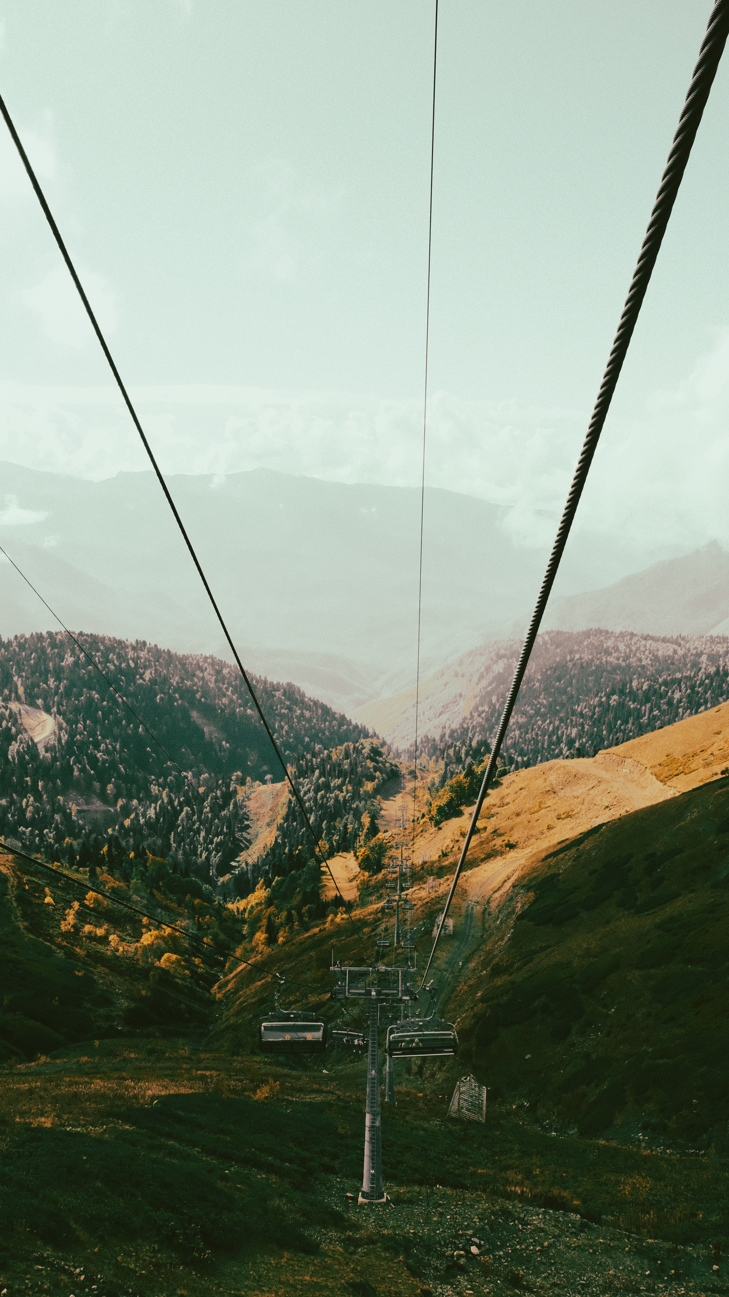Ropes of Mountain Lift Chair · Free Stock Photo