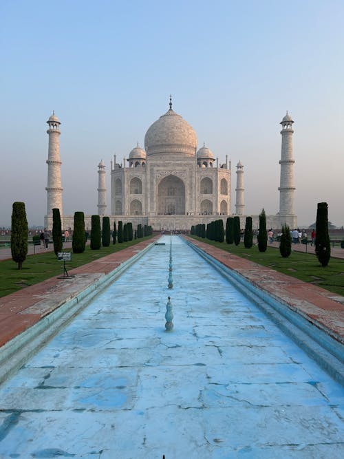 Pavement in Front of Taj Mahal in Agra, Uttar Pradesh, India