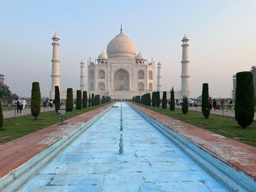 Foto stok gratis arsitektur kuno, istana taj mahal, Taj Mahal