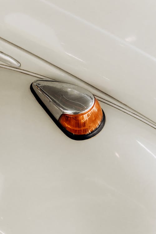 Close-up of a Blinker on a Vintage Car