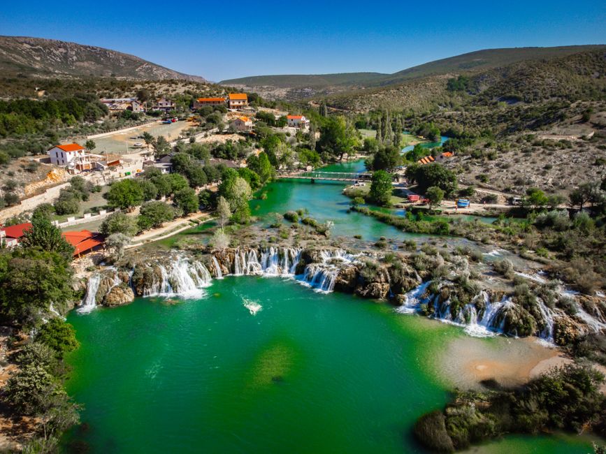 Stunning Kravica Waterfalls in Herzegovina, Bosnia and Herzegovina