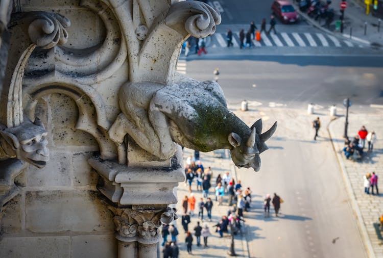 Goblin Sculpture On Wall