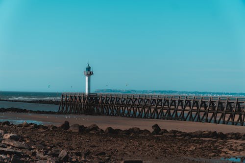 Foto d'estoc gratuïta de a la platja, far, França