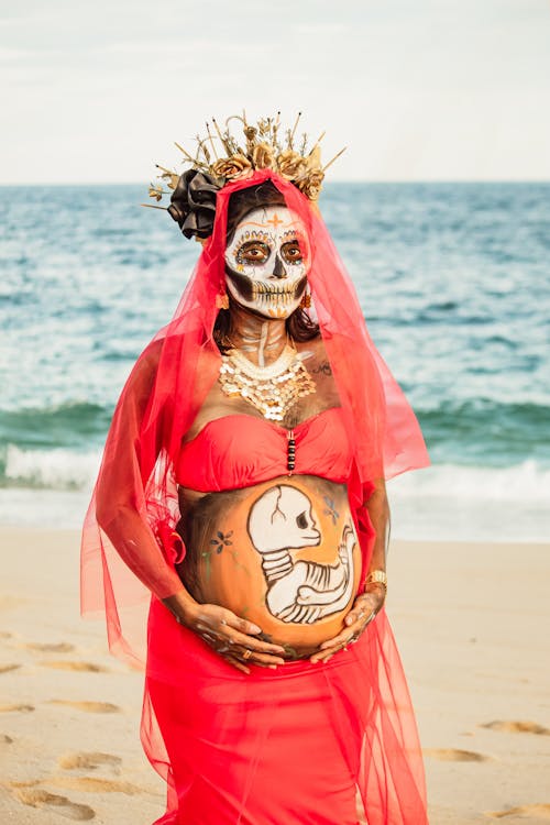 Бесплатное стоковое фото с catrina, dia de muertos, беременная