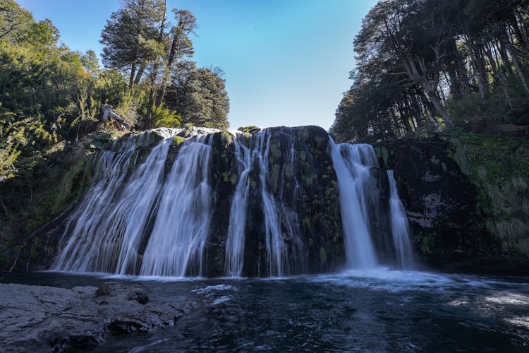 Waterfall In Forest