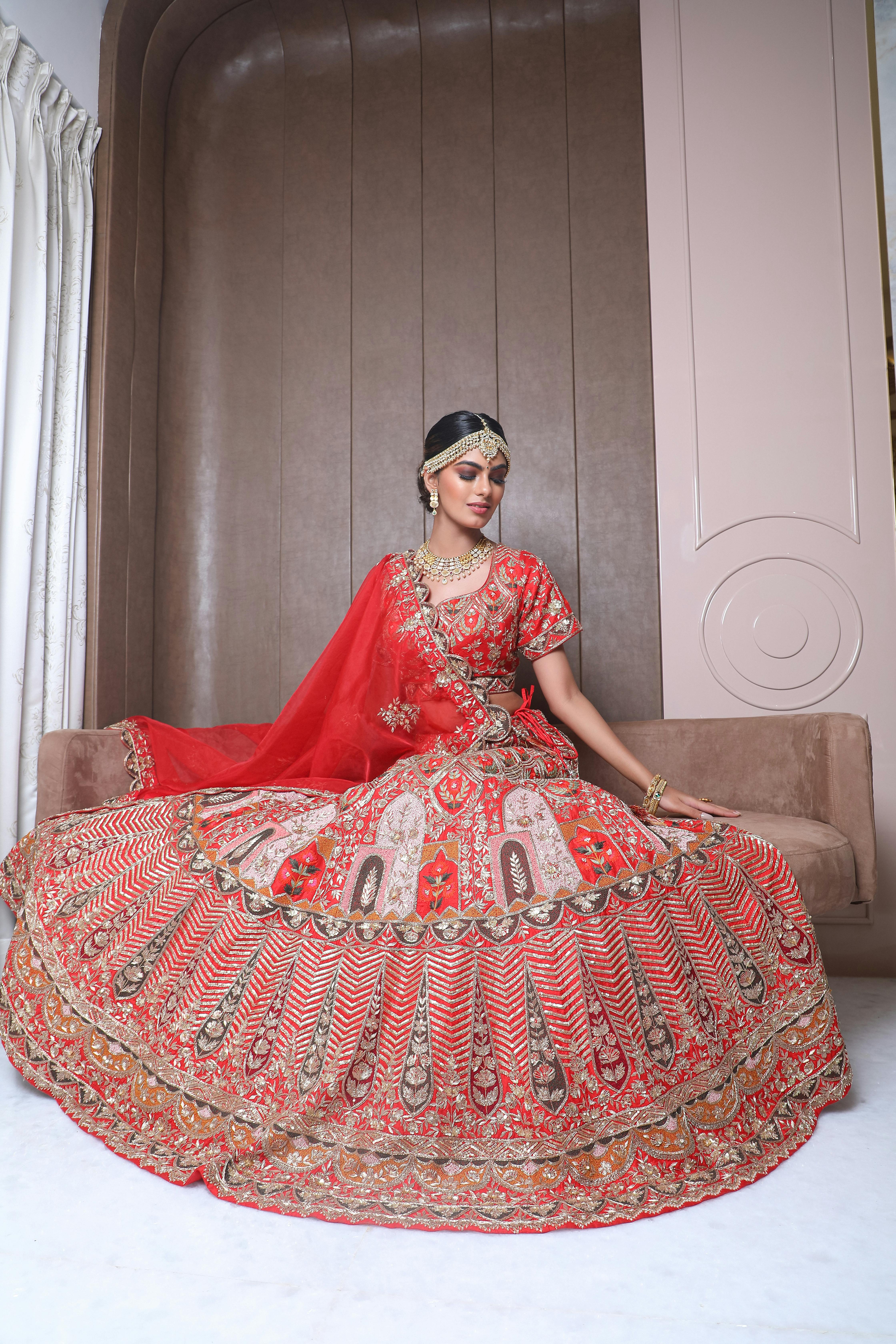 Red Colored Textile Used To Make Indian Dresses Stock Photo, Picture and  Royalty Free Image. Image 13884567.