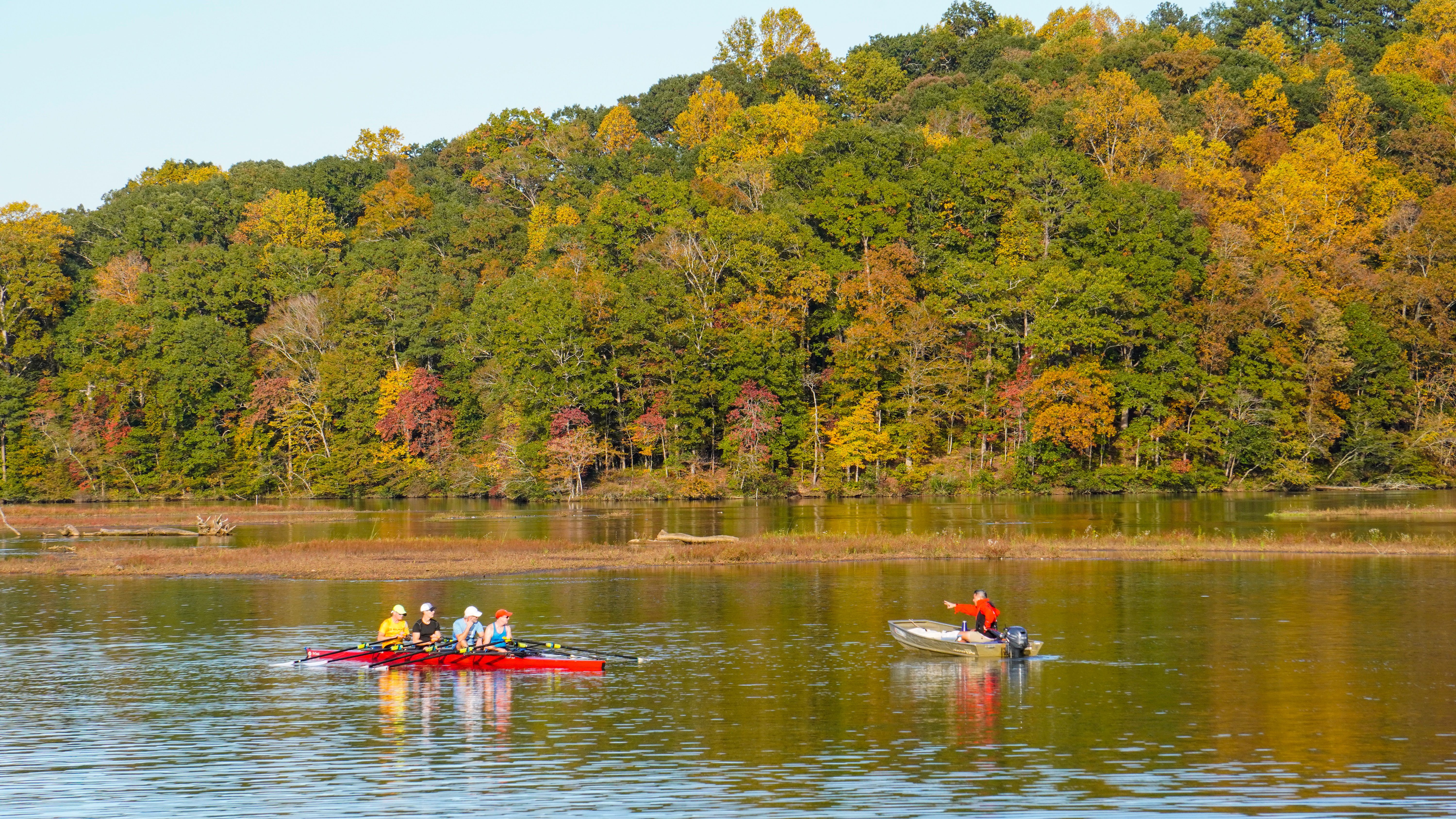 Kayaks on the Red River in Robertson County