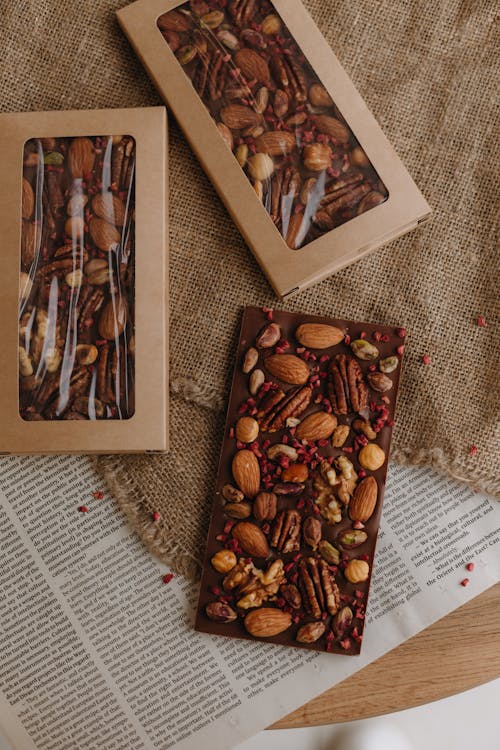 Chocolate Bars with Nuts 