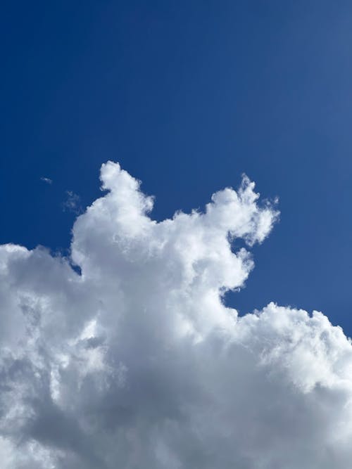 View of a Blue Sky and White Clouds 