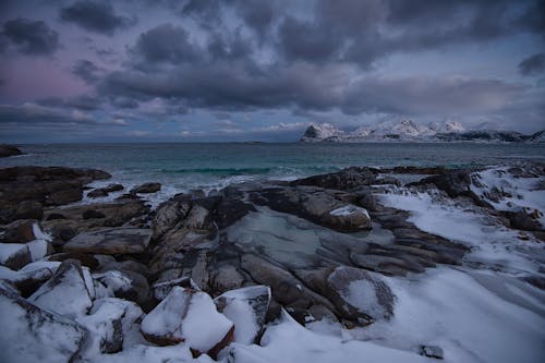 A cold winter scene in the arctic