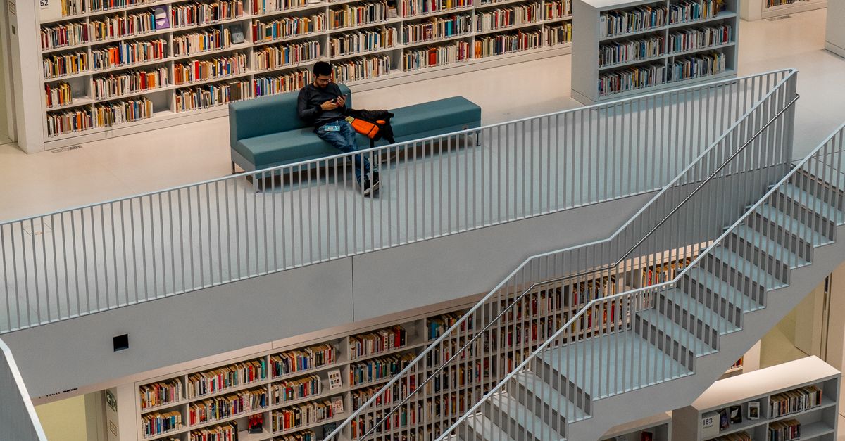 Libraries Ramp Library with Stairs · Free Stock Photo
