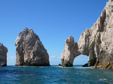 Breathtaking natural rock formations by the sea at Cabo San Lucas, perfect for travel enthusiasts.