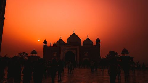 Free stock photo of agra, india, sunset Stock Photo