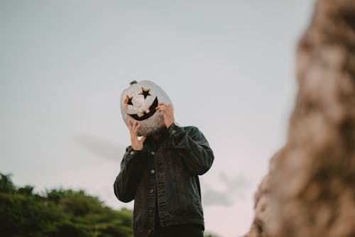 Man Wearing Halloween Costume