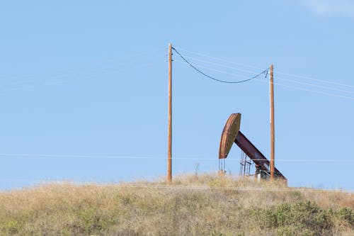 An Oil Well in a Field