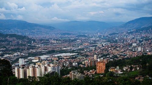 Ingyenes stockfotó colombia, hegyi völgy, nagyváros témában