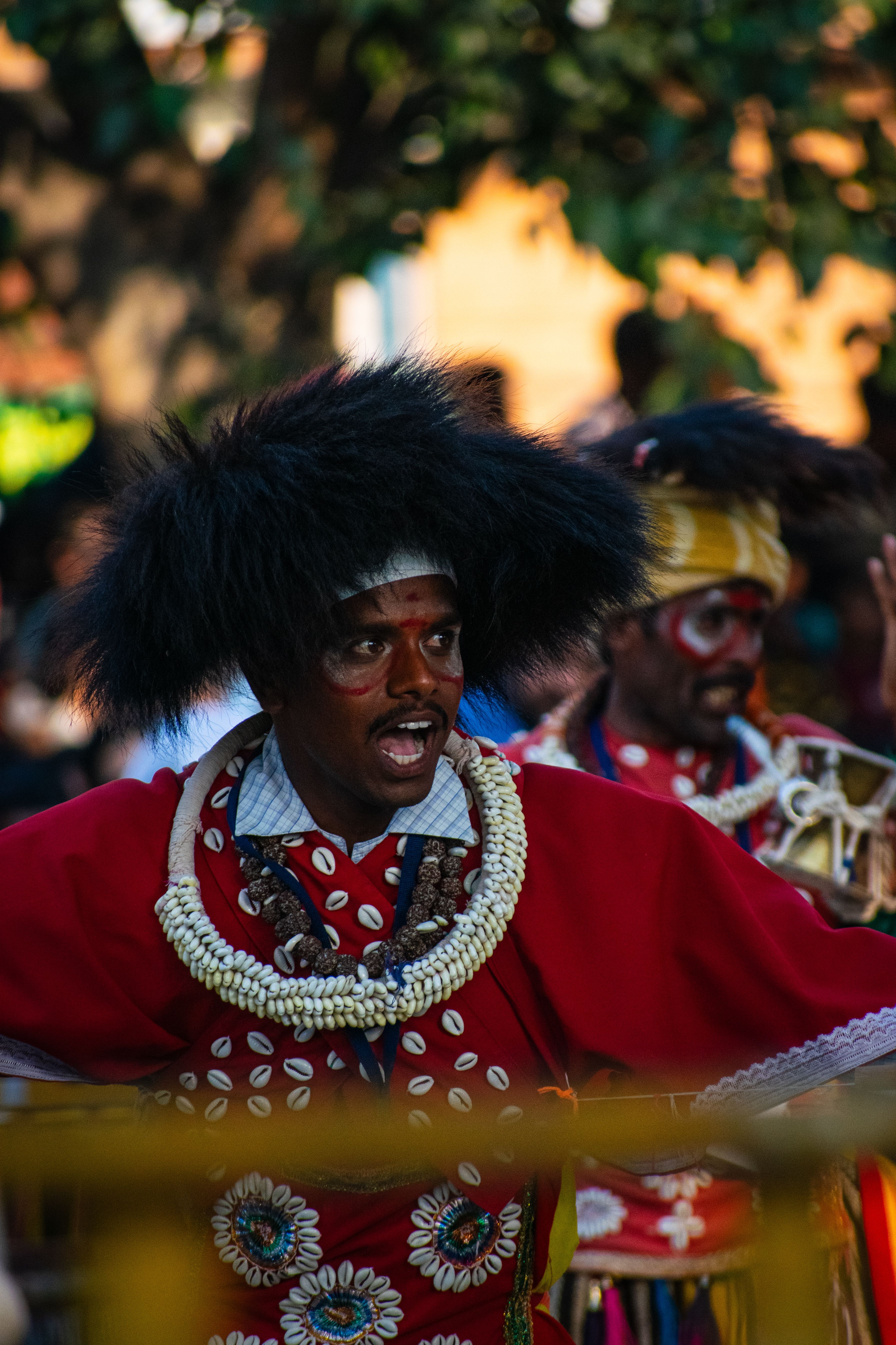 Man in a Costume and Makeup at a Festival · Free Stock Photo