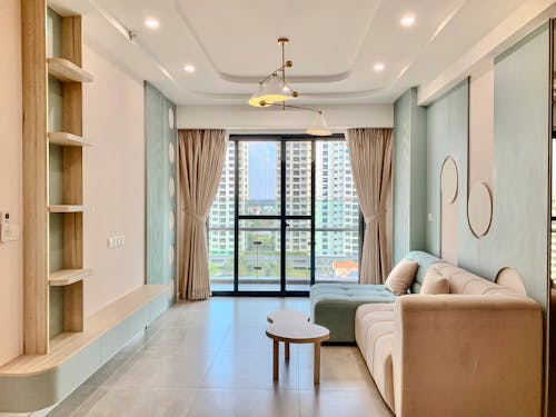 Modern Living Room in an Apartment