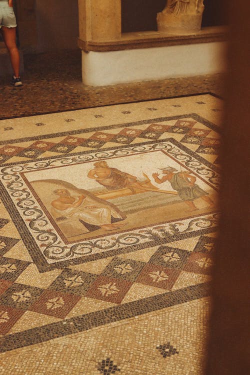 Mosaics in Archaeological Museum on Kos Island