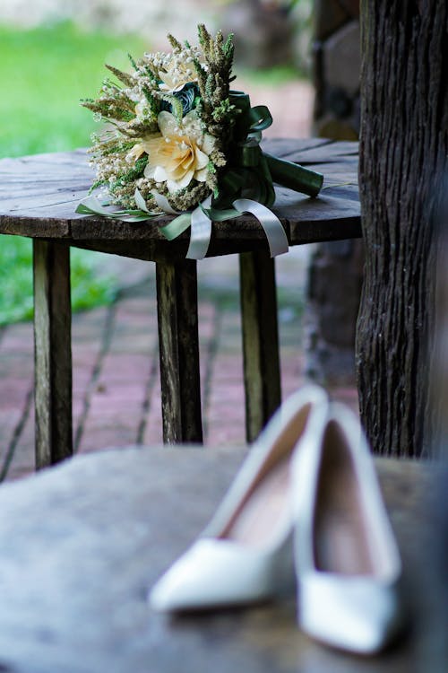 Shoes and a Bouquet