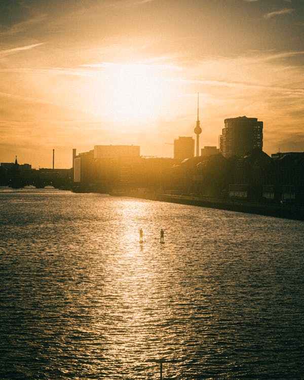 Imagine de stoc gratuită din apă curgătoare, Berlin, contur