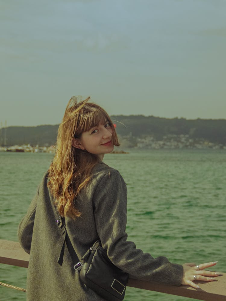 A Woman Looking Over Her Shoulder 